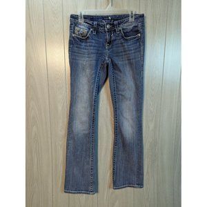 Vigoss The Chelsea Boot Cut Womens Size 30x31 Low Rise Medium Wash V Pockets